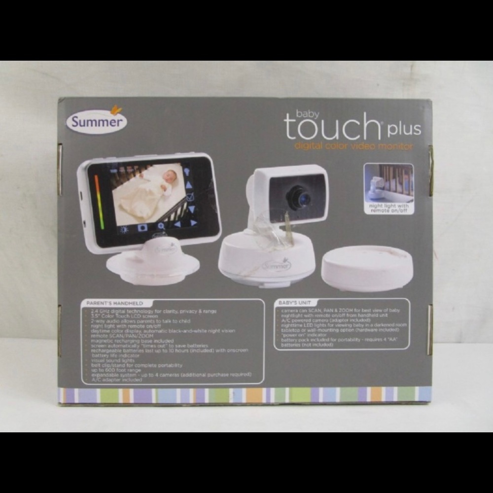 Summer Infant InTouch Touchscreen Dual Two Monitor - Picture 3 of 8